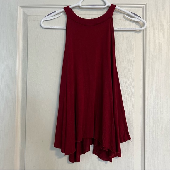 Kimchi Blue Tops - UO Kimchi Blue High Neck Red Tank Top